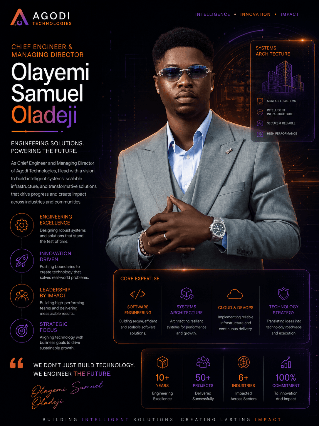 Olayemi Samuel Oladeji — Chief Engineer & Managing Director of Agodi Technologies